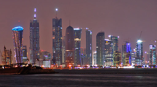 Doha di notte