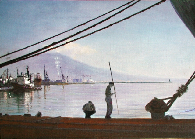 Napoli porto e pescatori