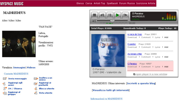 Myspace Madredeus