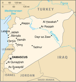 Siria mappa