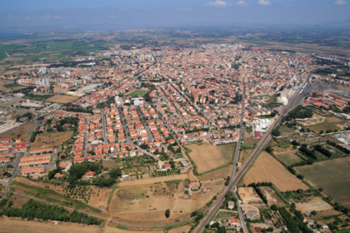 Veduta aerea di Oristano