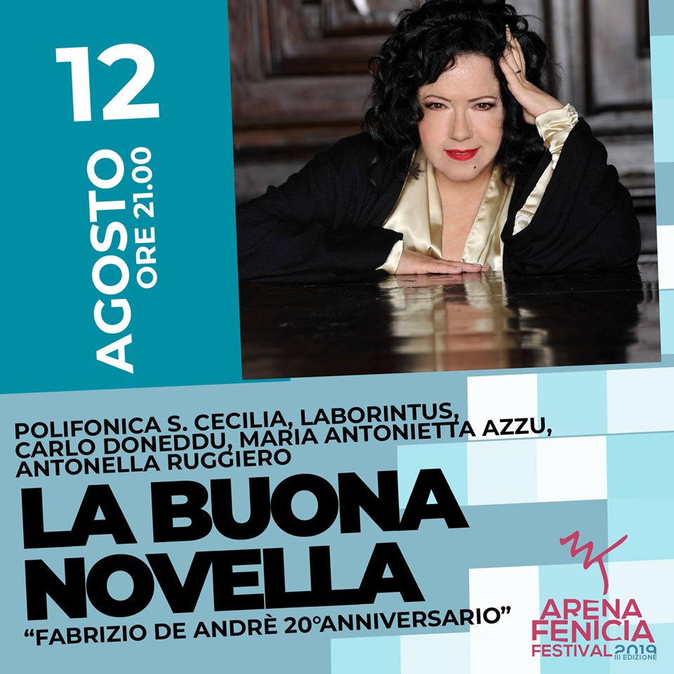 Arena Fenicia Festival il tributo a Fabrizio De Andre di Antonella Ruggiero