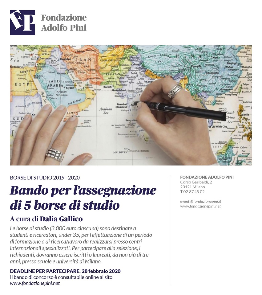 Locandina_borse di studio_2019-2020_Fondazione Adolfo Pini