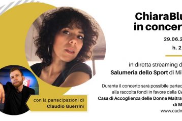 Locandina Concerto ChiaraBlue a favore di CADMI