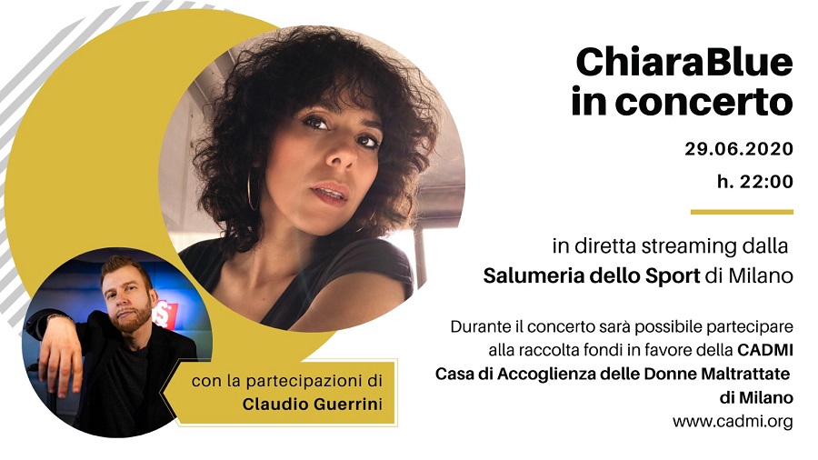 Locandina Concerto ChiaraBlue a favore di CADMI