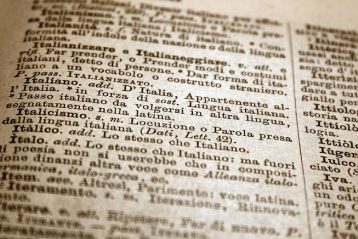 lingua italiana- vocabolario
