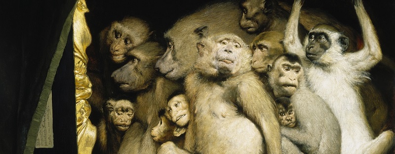scimmie come critici d'arte- connessioni inventive
