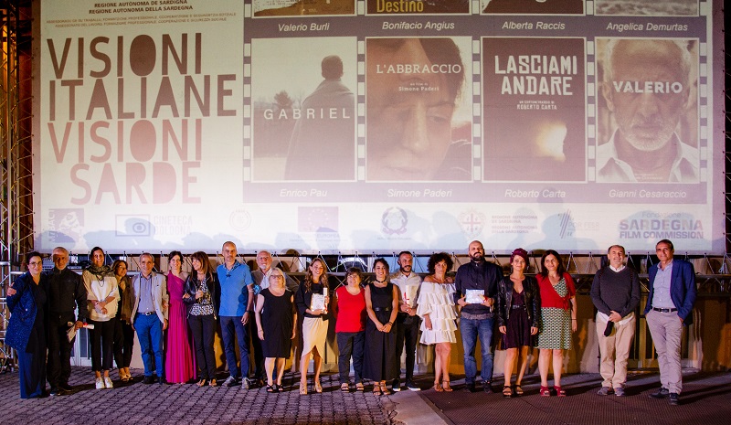 Gianni Cesaraccio, giuria e premiati di Visioni Sarde