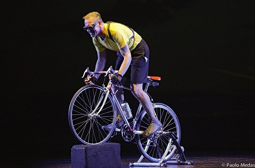 Tiziano Polese in Ottavio Bottecchia. Vite in volata di Abaco Teatro