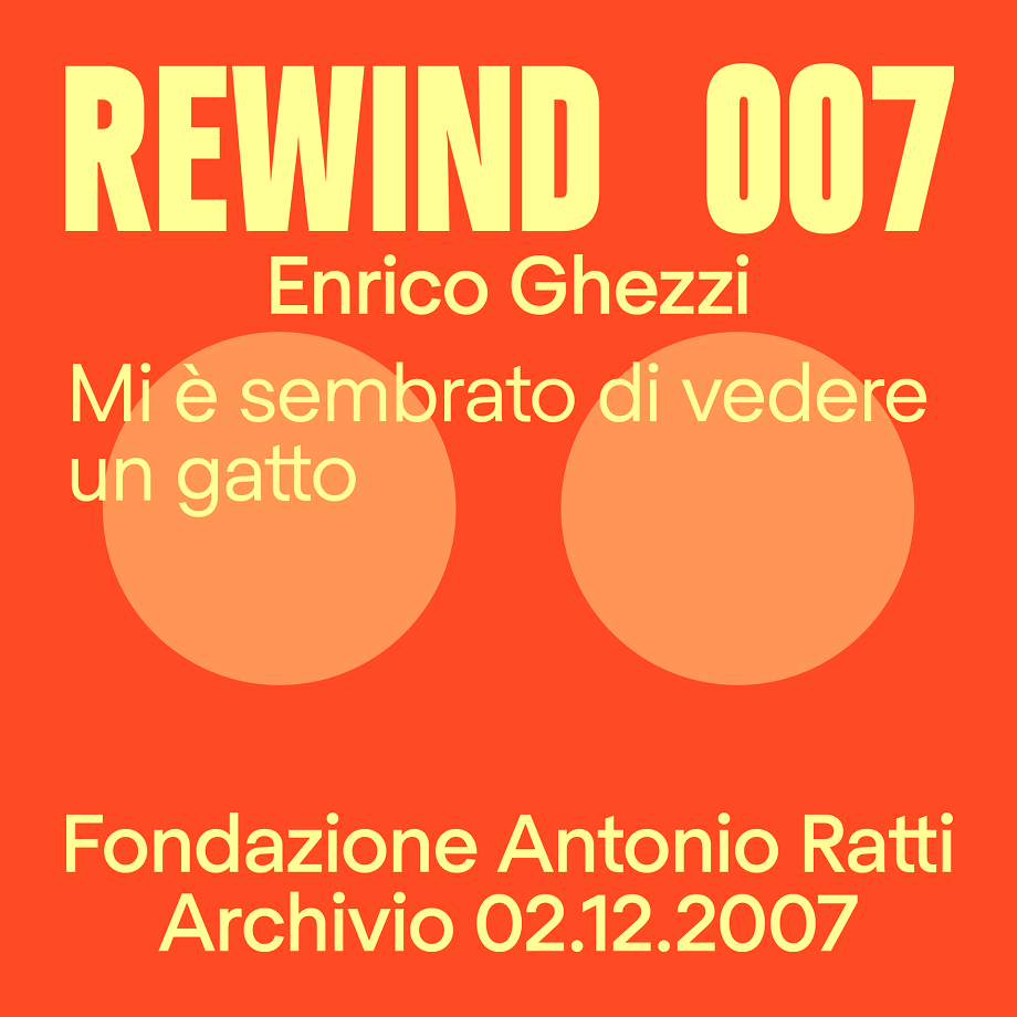 rewind 007 Enrico Ghezzi