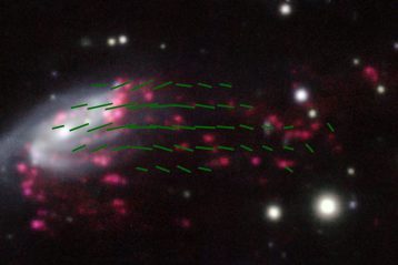 campo magnetico galassia medusa JO206