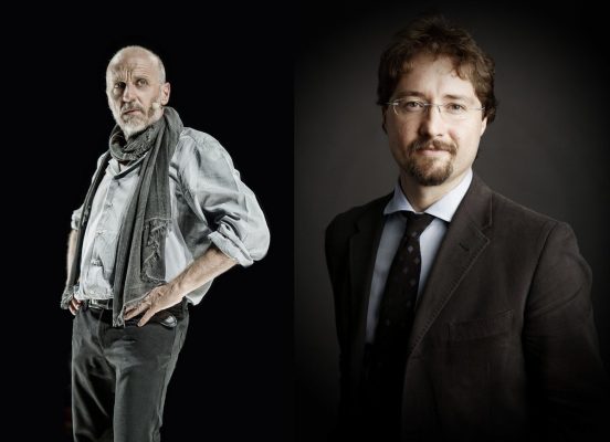   Marco Paolini e  Telmo Pievani 