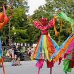 Zebra Theater on Stilts_Color Dancers