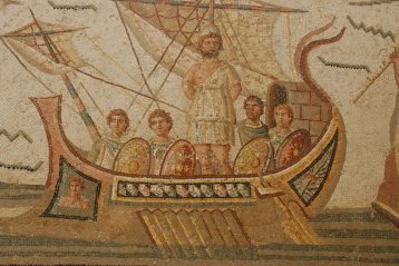 Tunisia-Tunisi-Museo-del-Bardo-Mosaico-di-Ulisse-IV-secolo