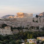 The Acropolis in Athens, Greece.