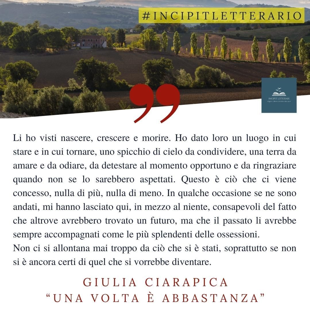 giulia ciarapica incipit letterario