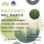 Cagliari: presentazione del libro "Karma del camaleonte" a Racconti nel Parco, presso il Roseto dell'orto dei Cappuccini