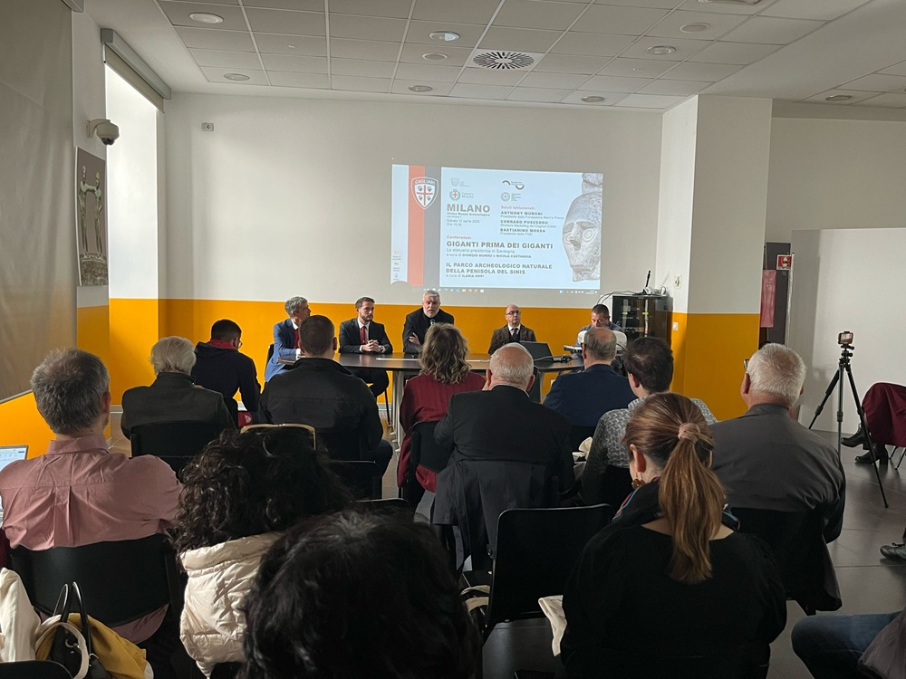 conferenza giganti di mont'e prama a Milano