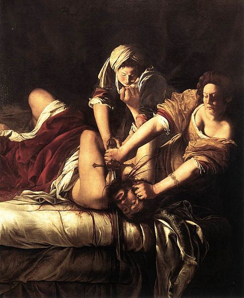 Vendetta fig. 10 Artemisia Gentileschi Giuditta che decapita Oloferne, Firenze