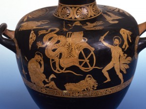 Vendetta fig. 5 Medea che fugge sul carro del sole